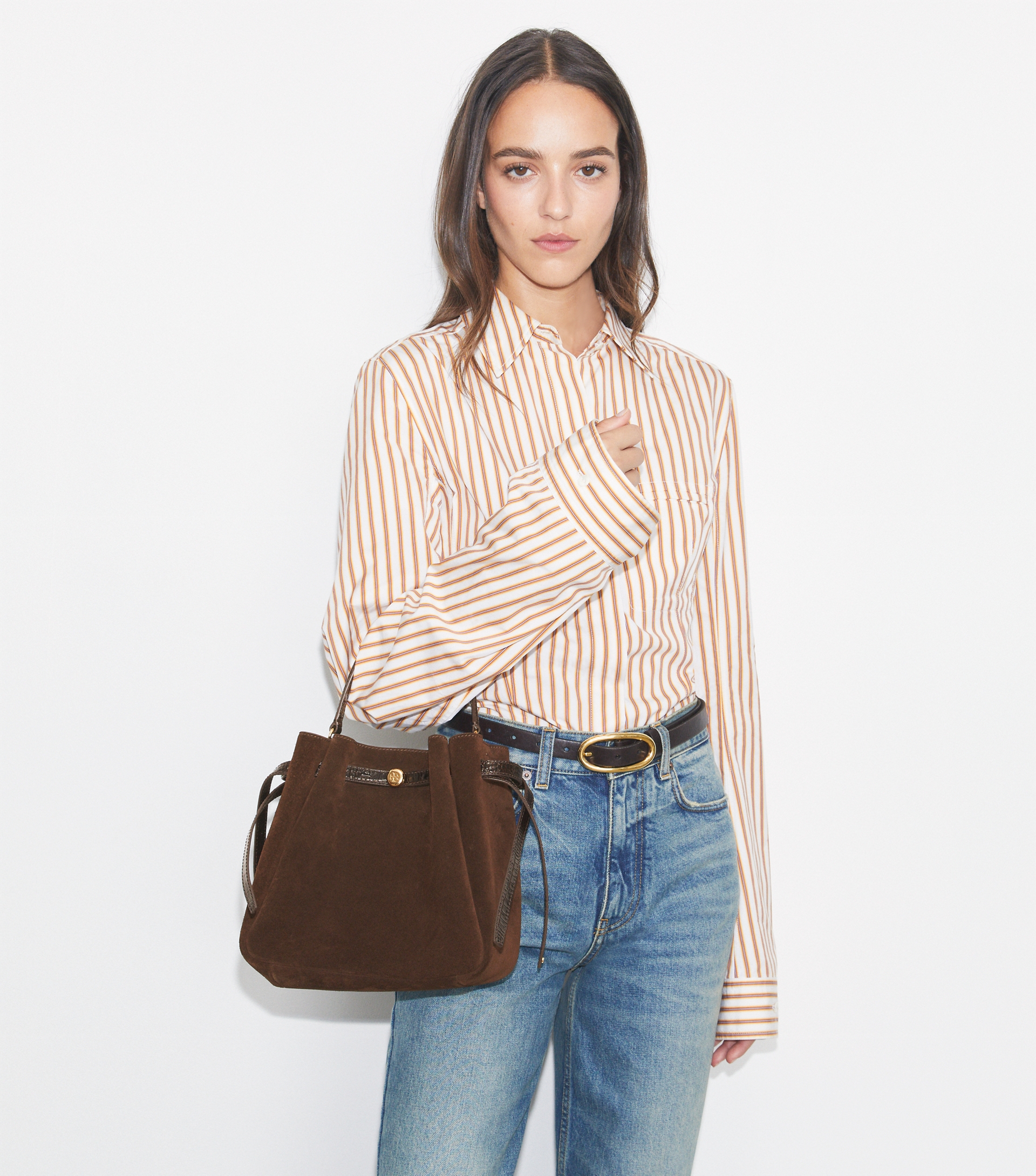 Romy Suede Bucket Bag image number 2