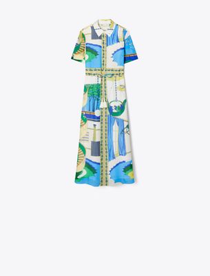  Silk Cotton Voile Shirtdress
