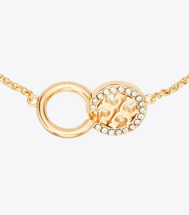 Icon Pav&eacute; Interlocking Chain Bracelet
