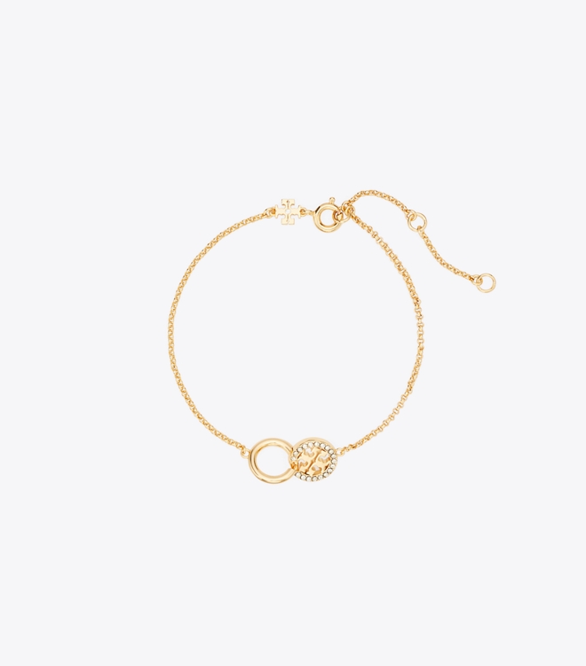 Icon Pav&eacute; Interlocking Chain Bracelet