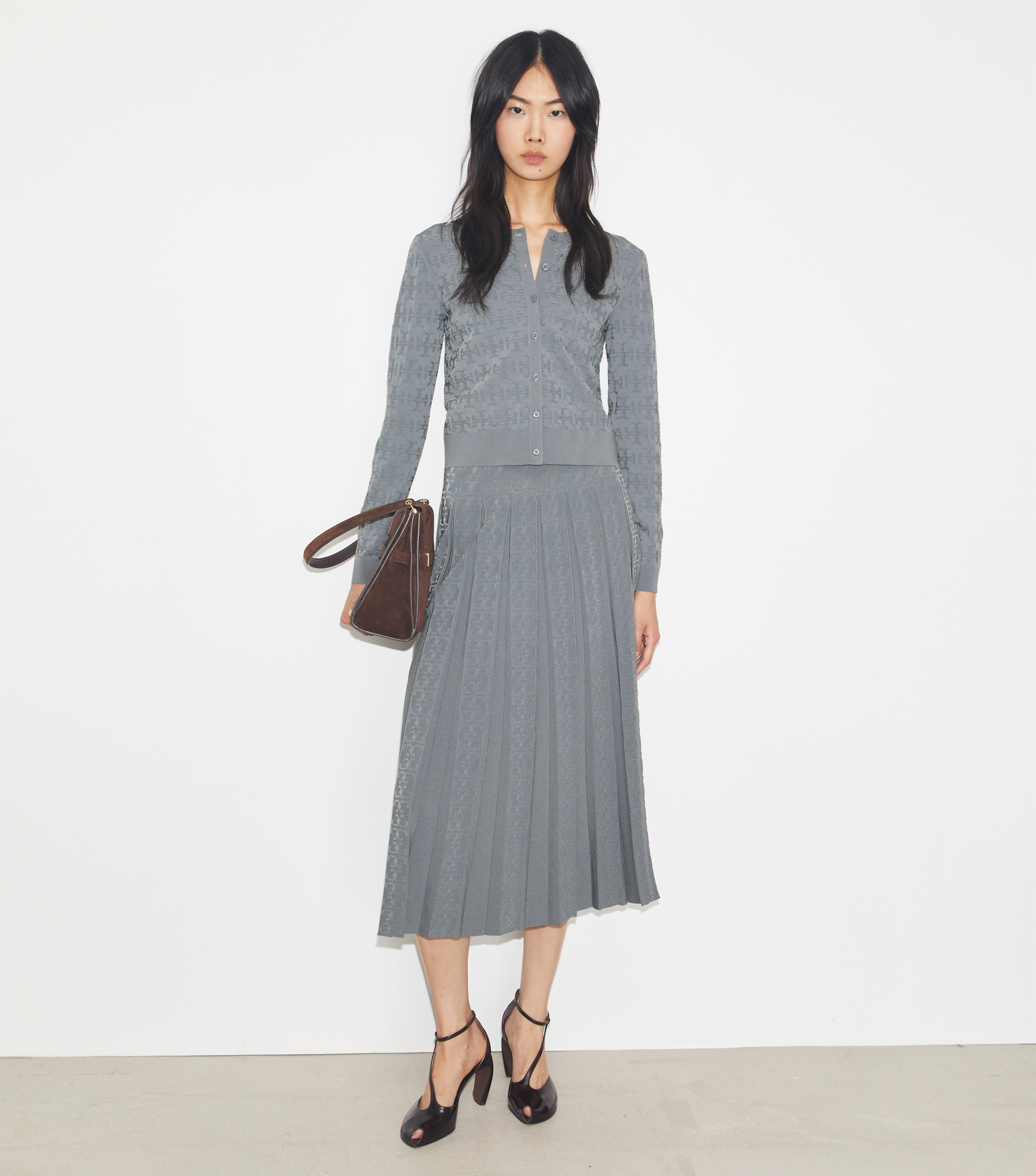 T Monogram Jacquard Skirt image number 1
