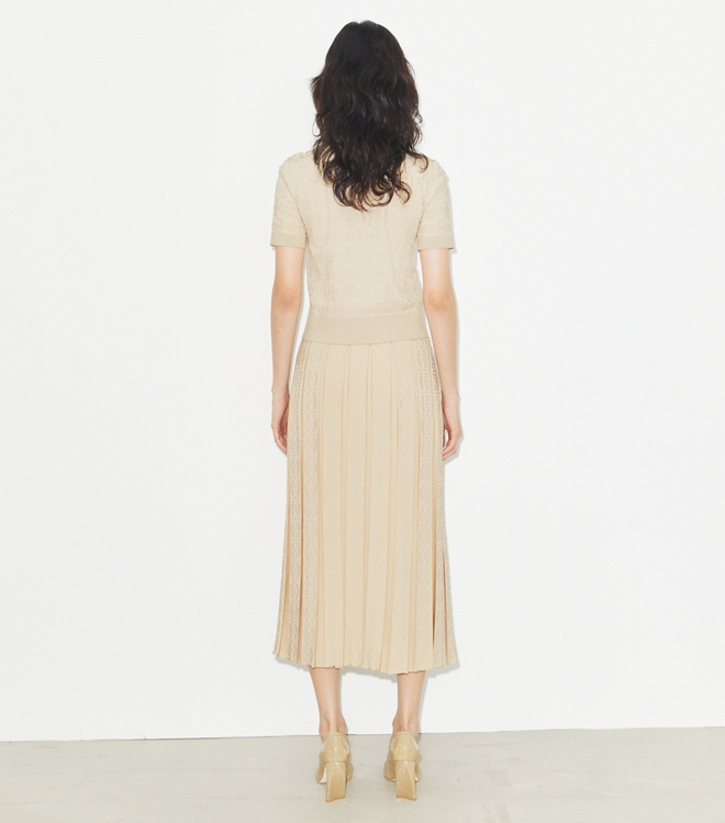 T Monogram Jacquard Skirt