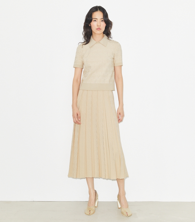 T Monogram Jacquard Skirt