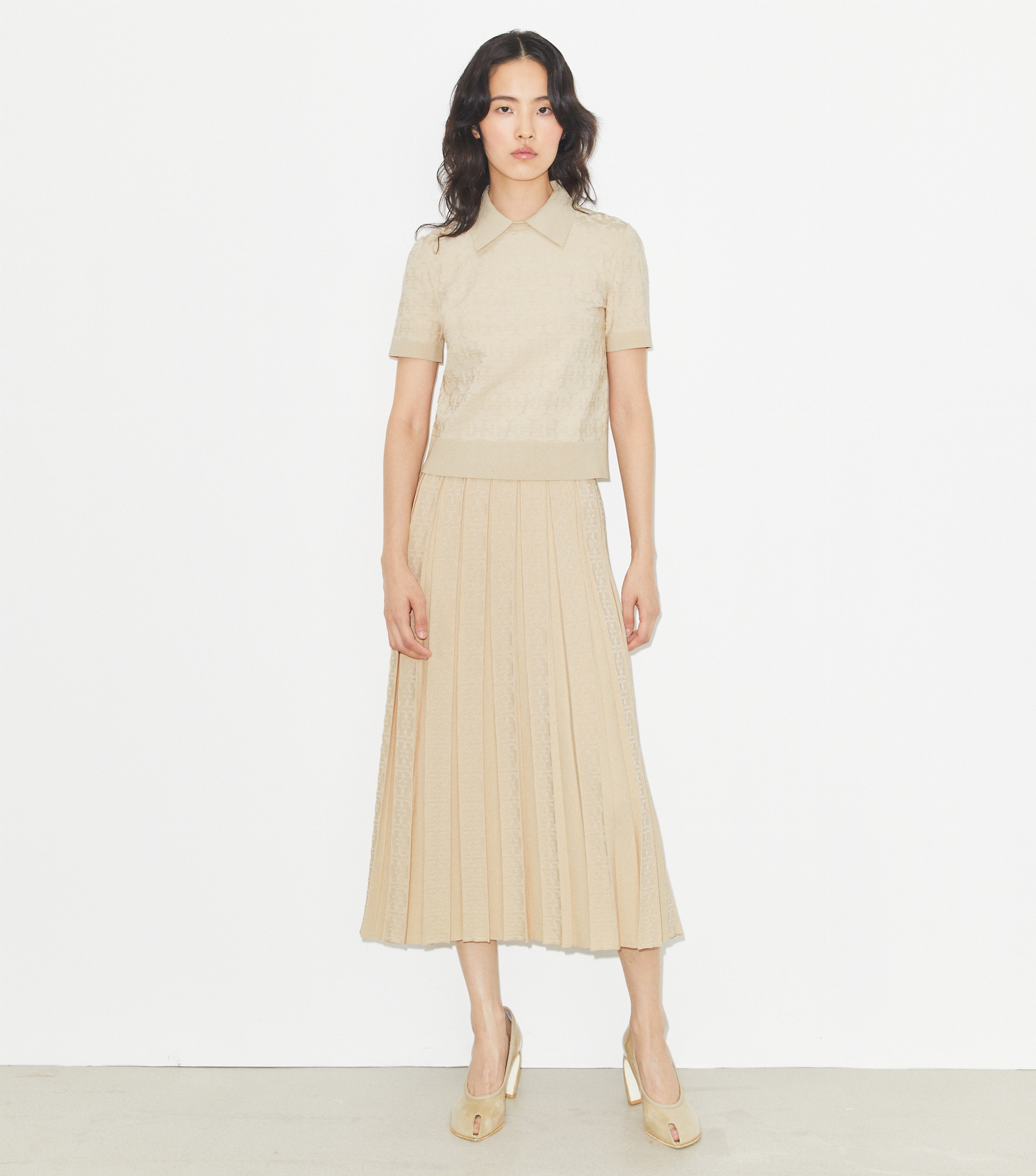 T Monogram Jacquard Skirt image number 1