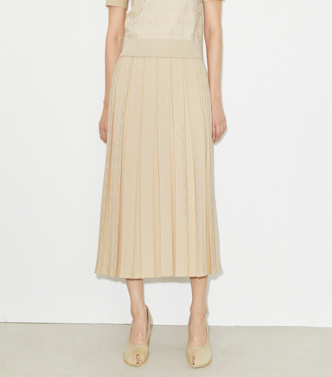 T Monogram Jacquard Skirt