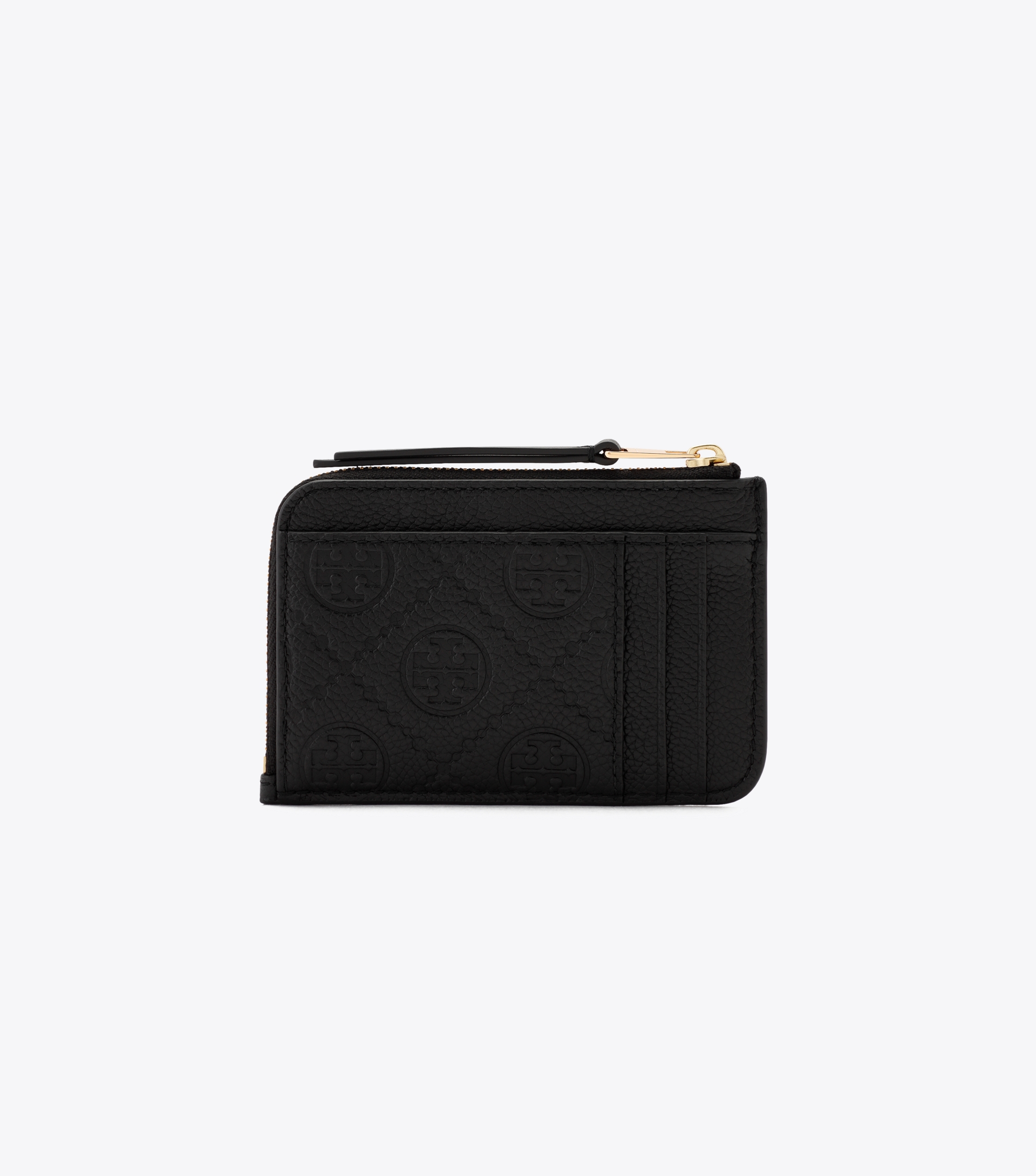 T Monogram Pebble Envelope Zip Card Case image number 2