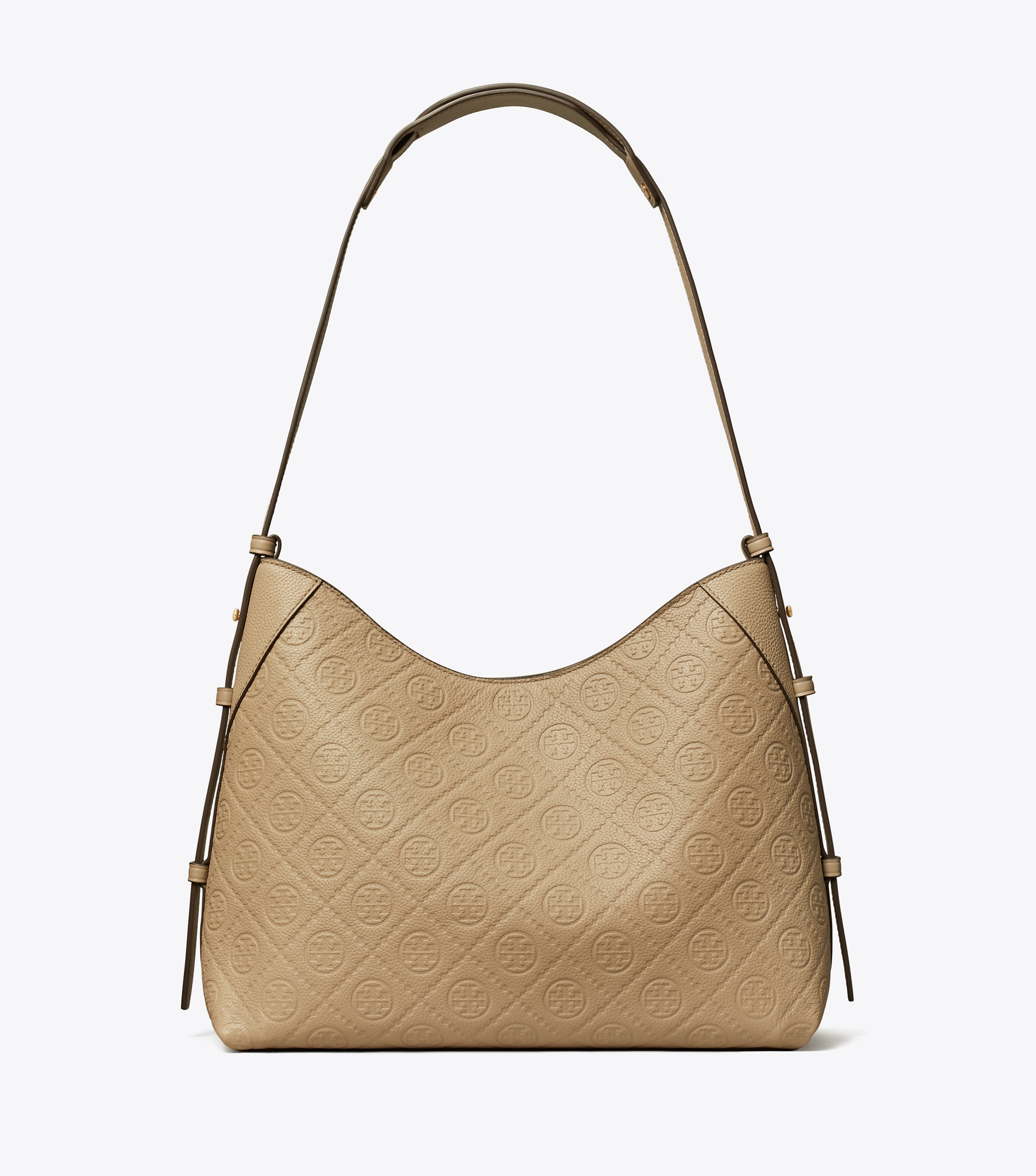 T Monogram Pebbled Messenger Bag image number 0