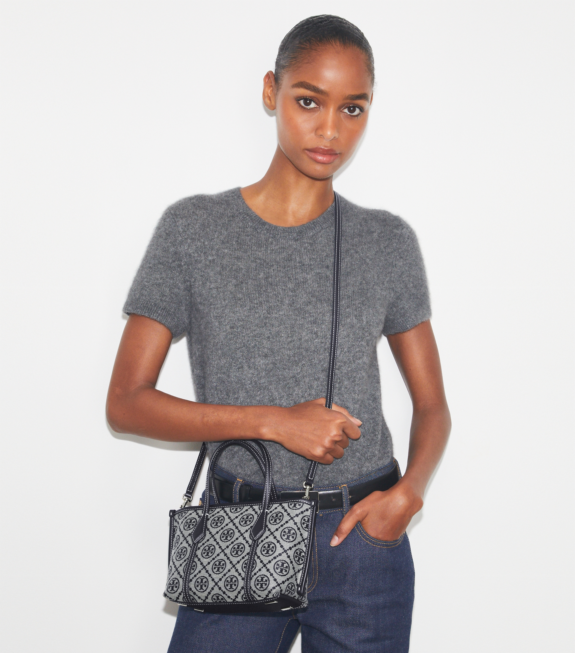 T Monogram Mini Perry Tote image number 1