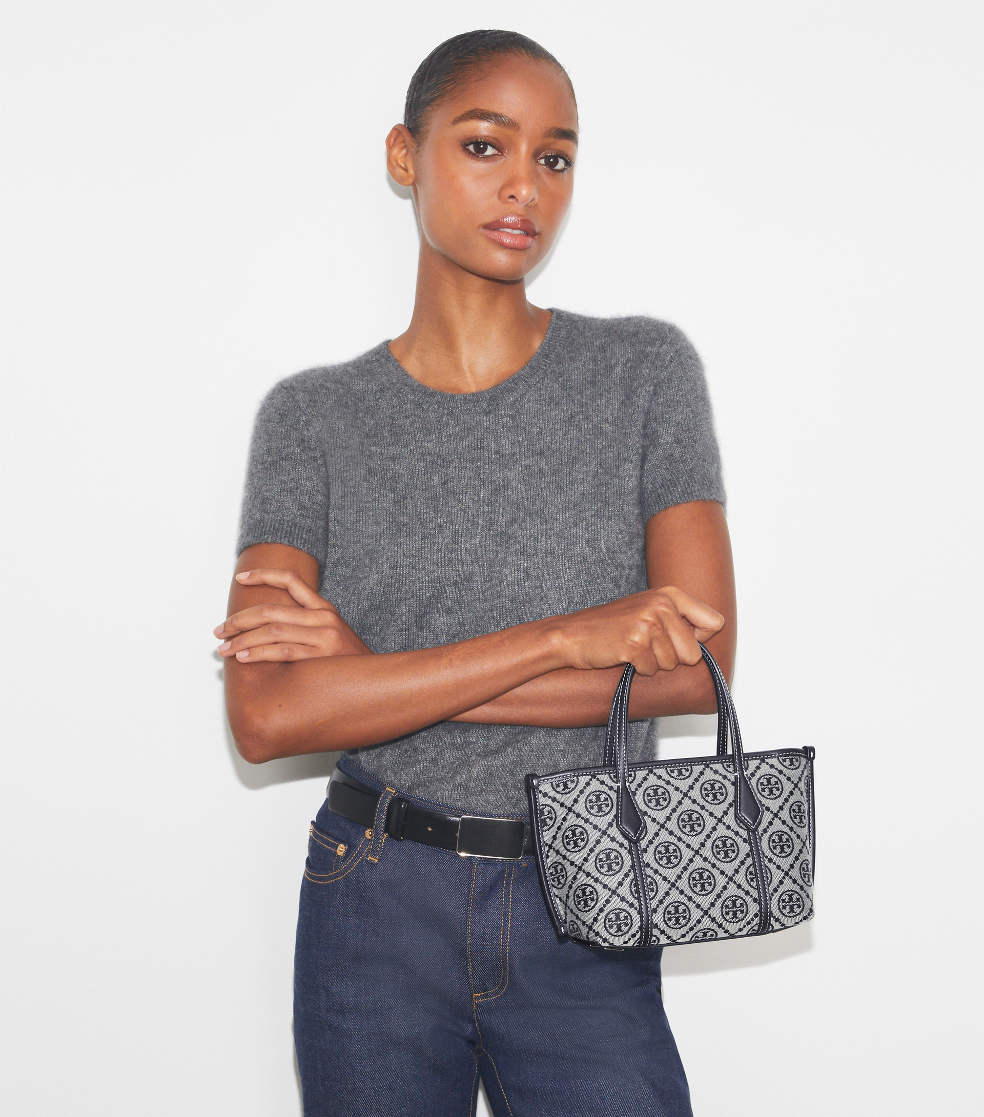 T Monogram Mini Perry Tote image number 2