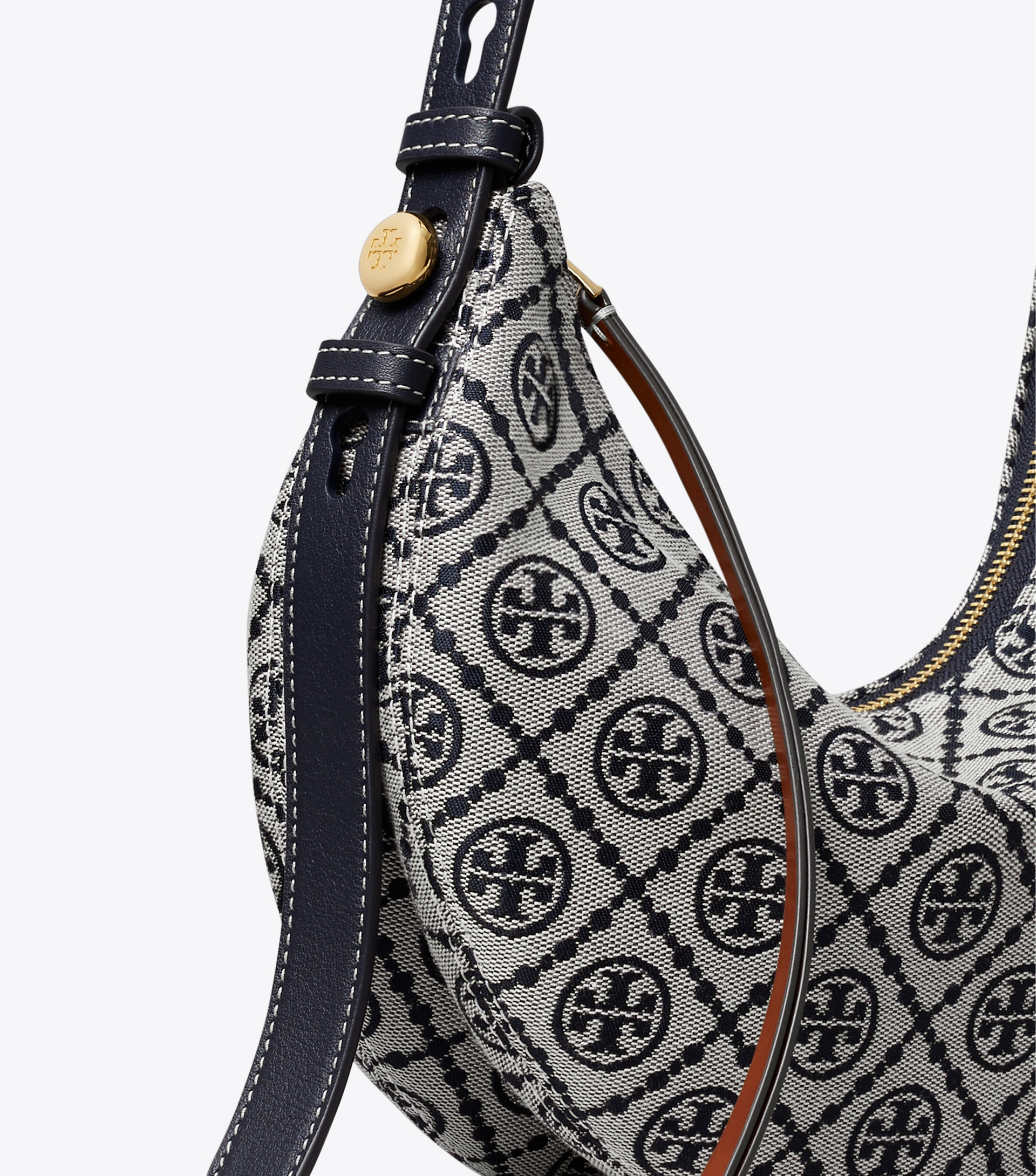 T Monogram Romy Half Moon Bag image number 4