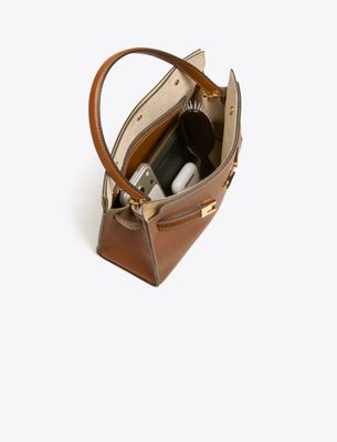 Tory Burch designer sandals Ines Multi-Strap Slide in CAMELLO angle