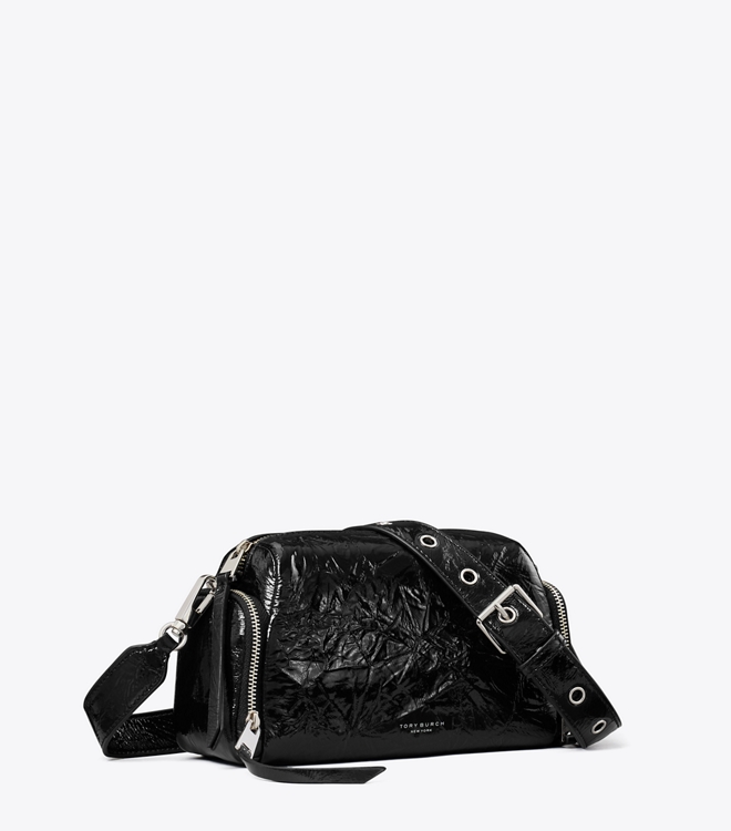 Perry Patent Voyager Crossbody Bag