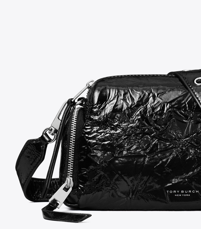 Perry Patent Voyager Crossbody Bag