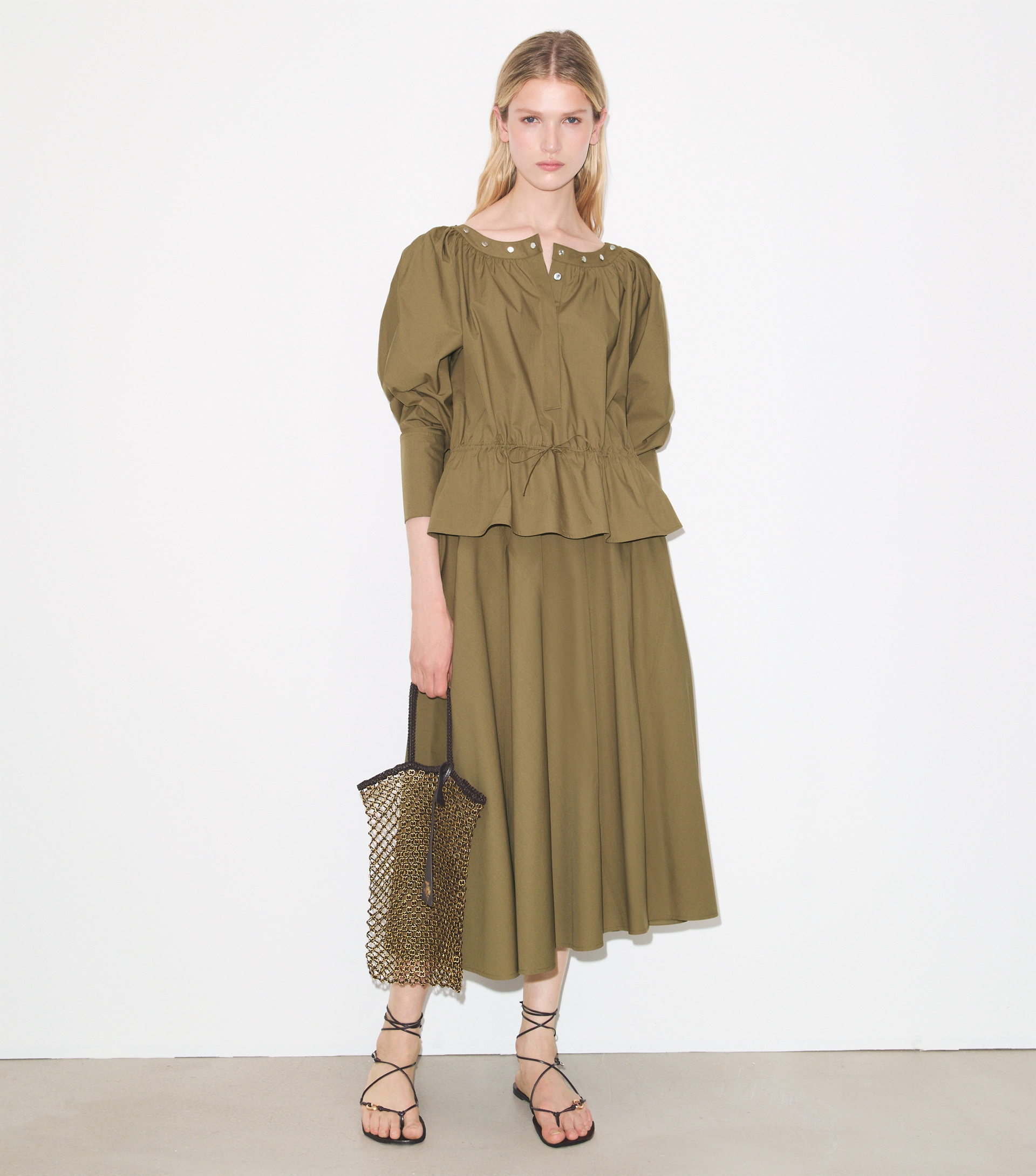 Cinched Cotton Top image number 1