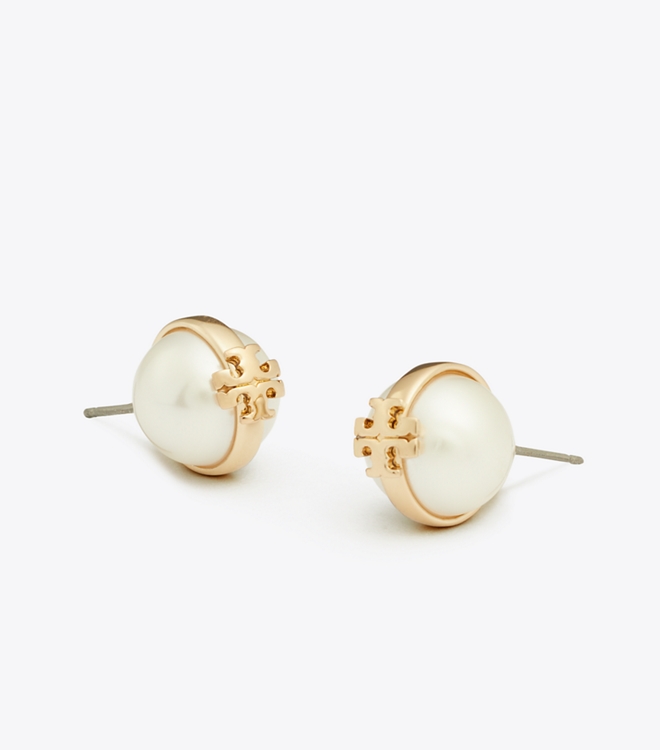 Moondance Pearl Stud Earrings