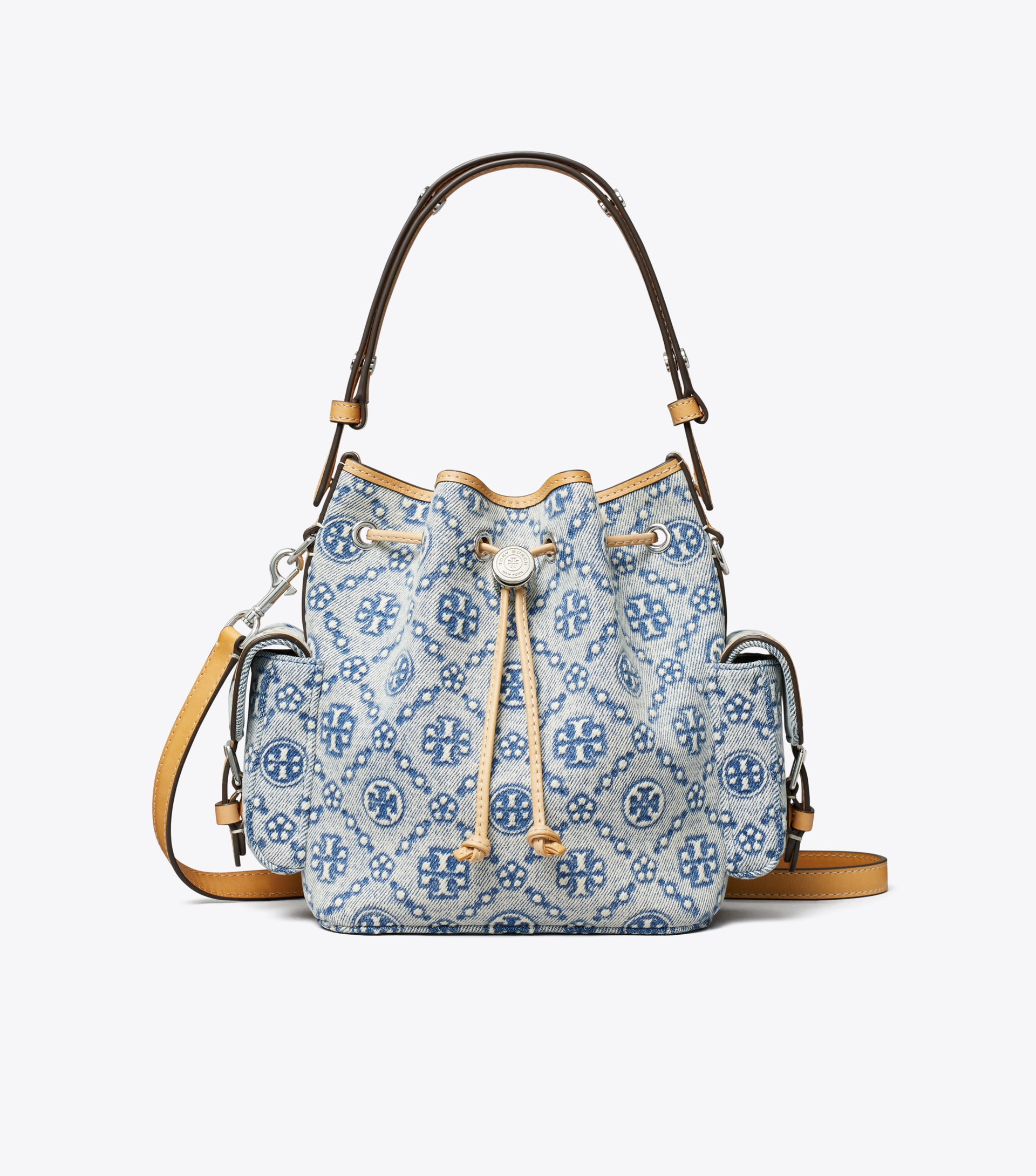 T Monogram Denim Bucket Bag image number 0