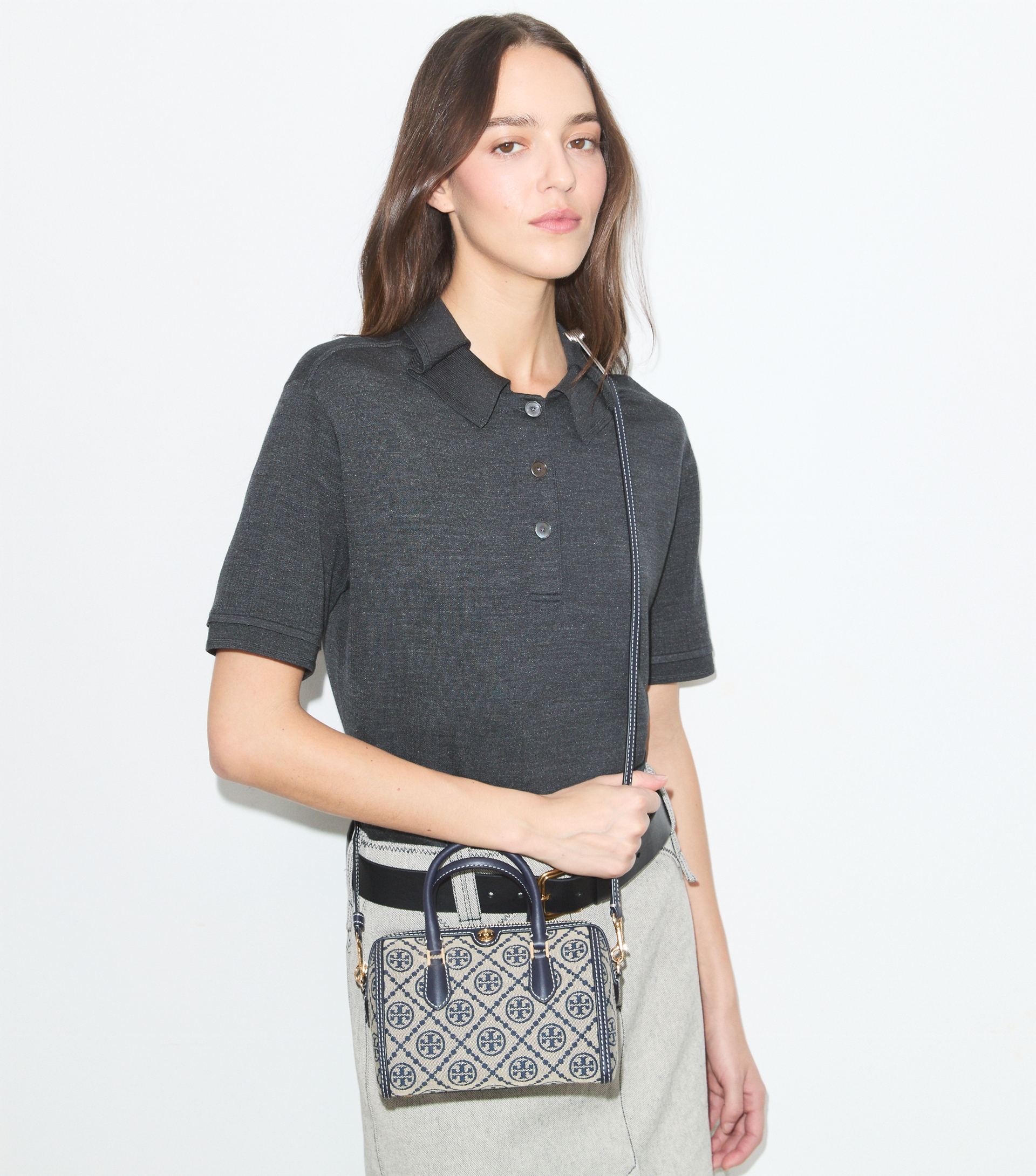T Monogram Petite Barrel Bag image number 1