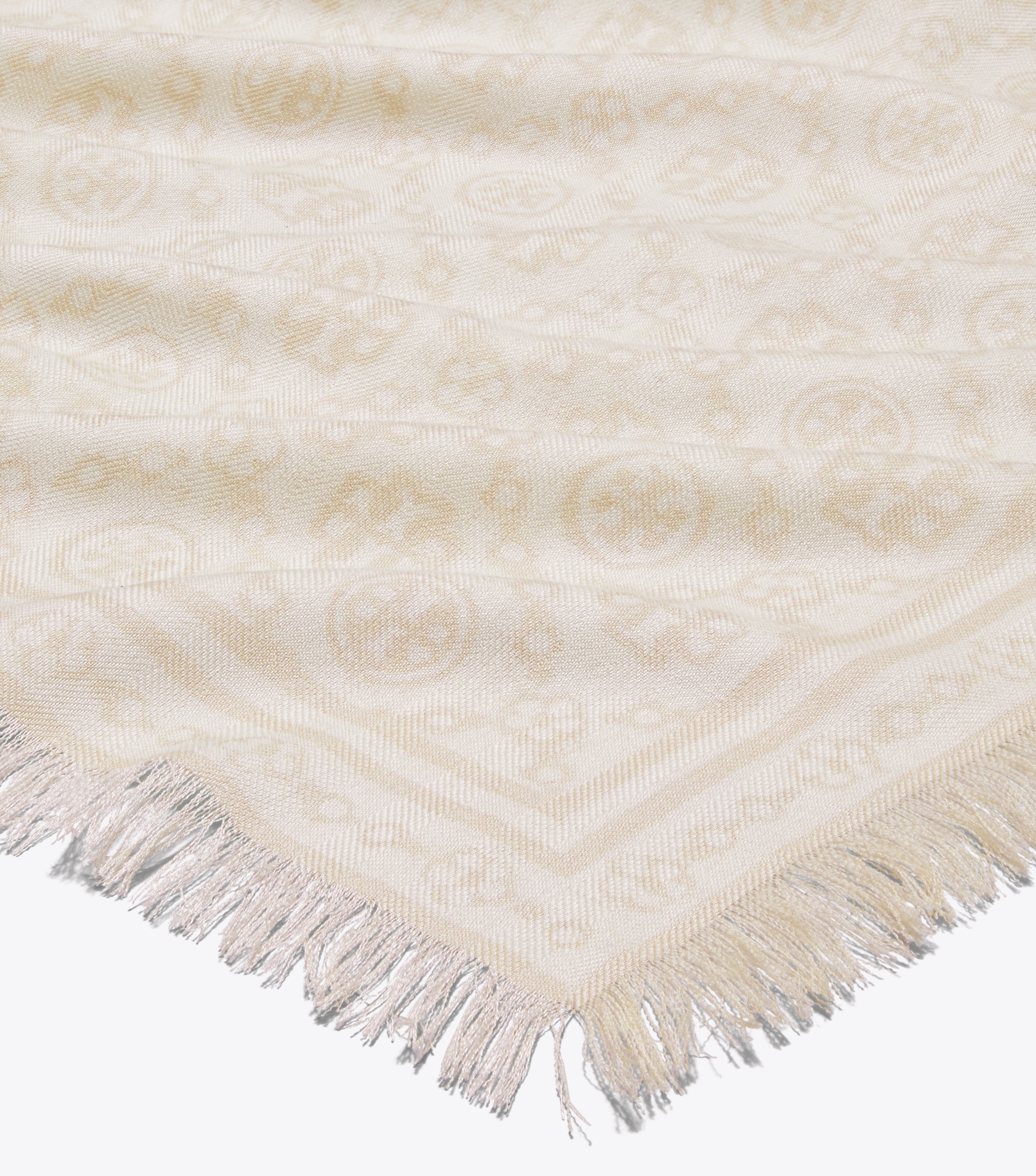 T Monogram Floral Oblong Scarf image number 1