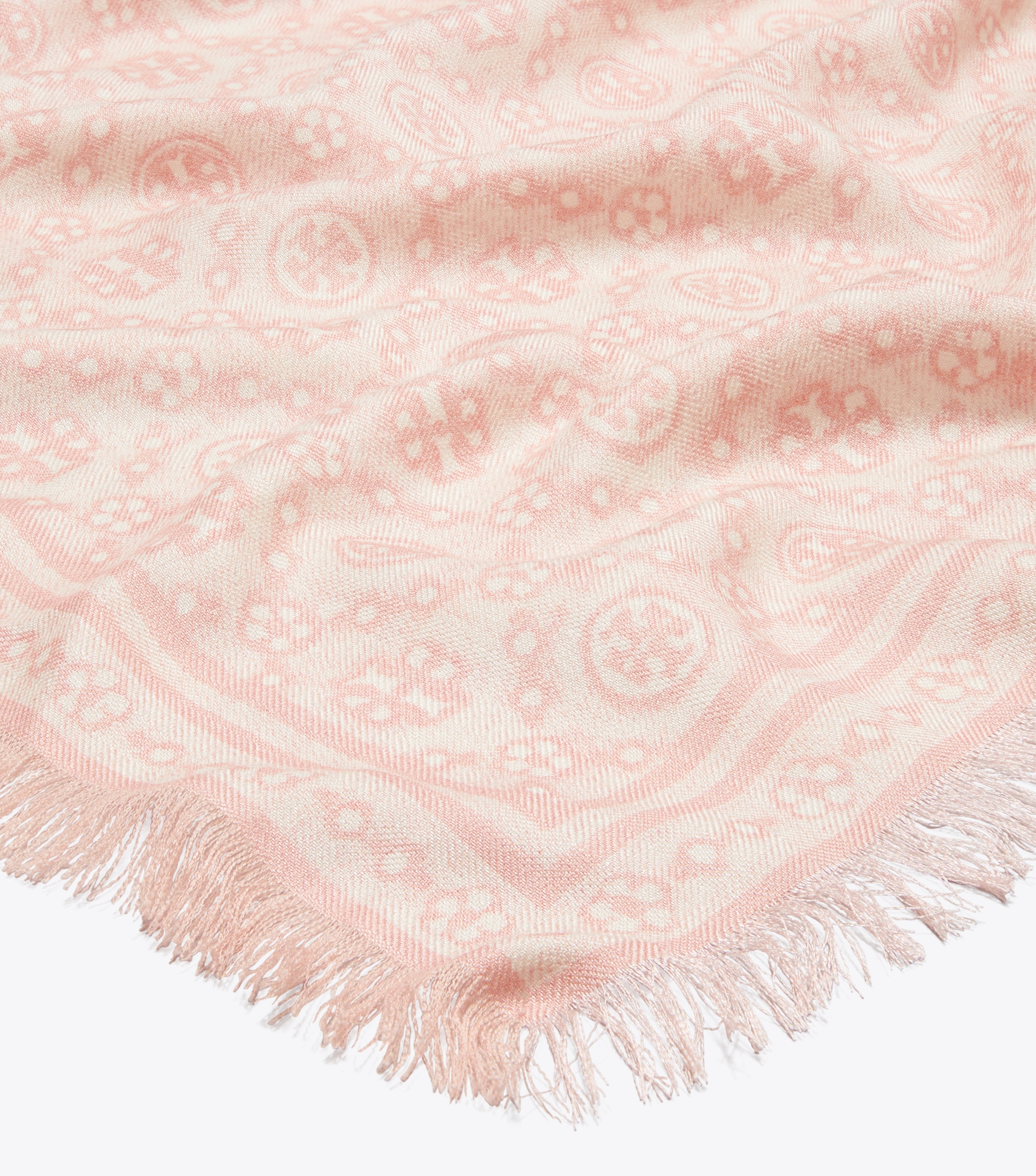 T Monogram Floral Oblong Scarf image number 1