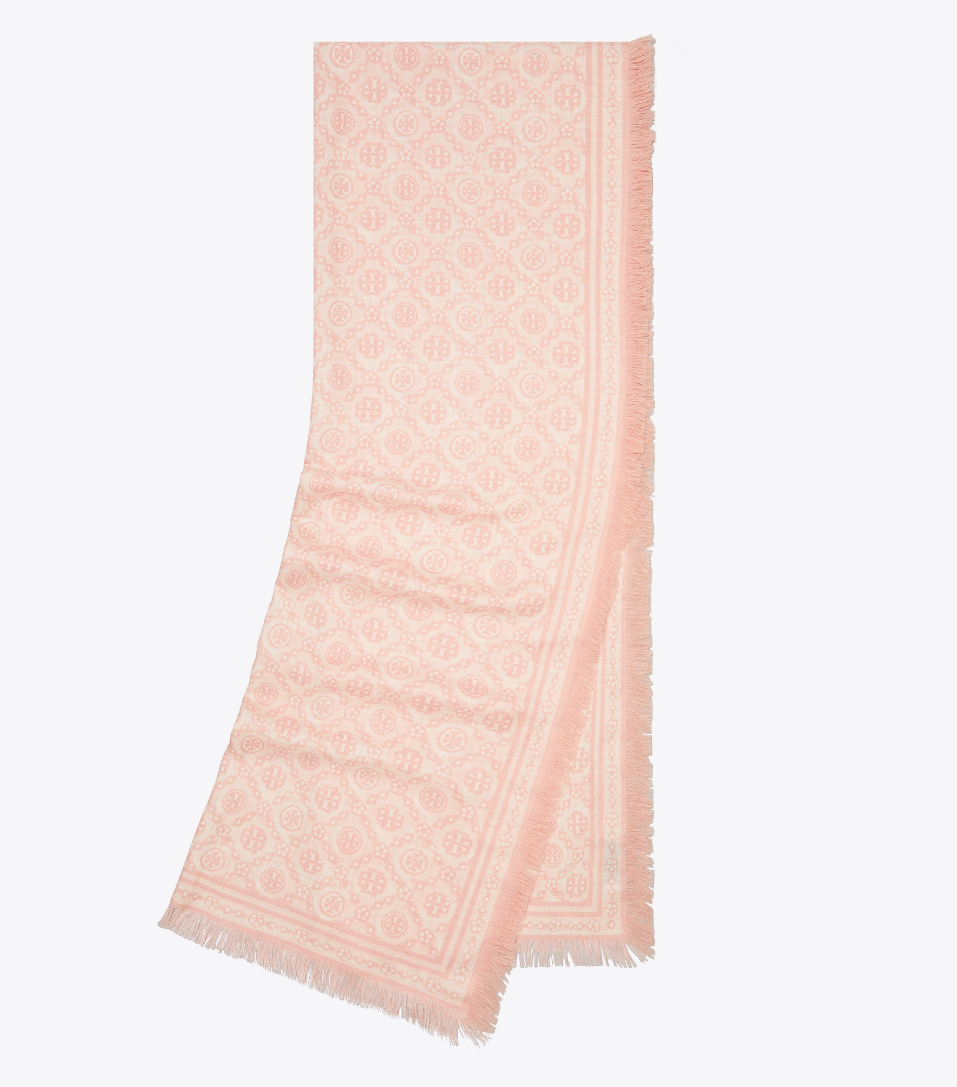 T Monogram Floral Oblong Scarf image number 2
