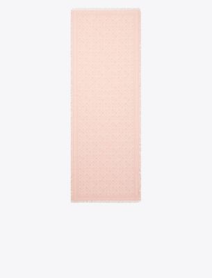  T Monogram Floral Oblong Scarf