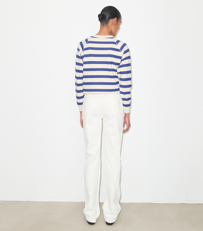 Striped Cotton Sweatshirt