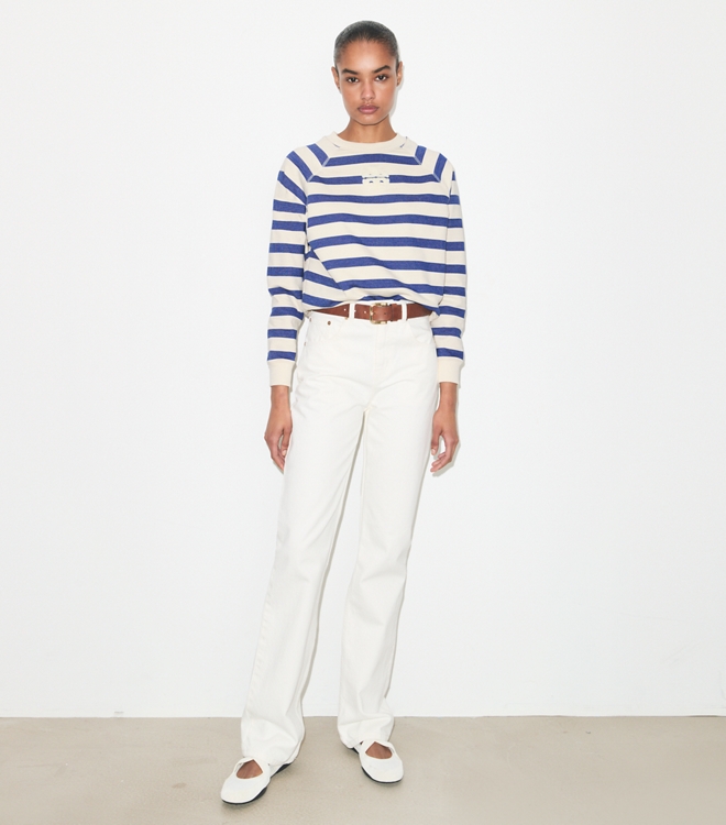 Striped Cotton Sweatshirt