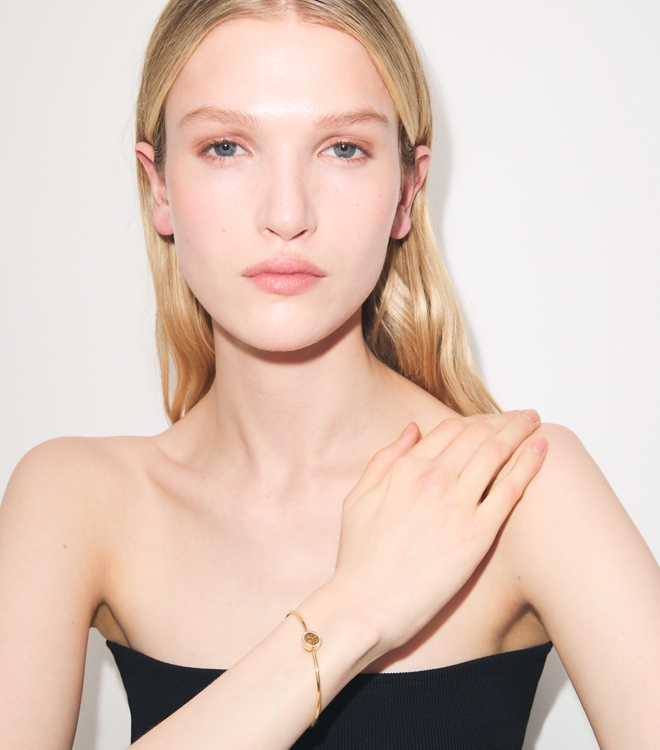 Icon Pav&eacute; Hinged Bracelet