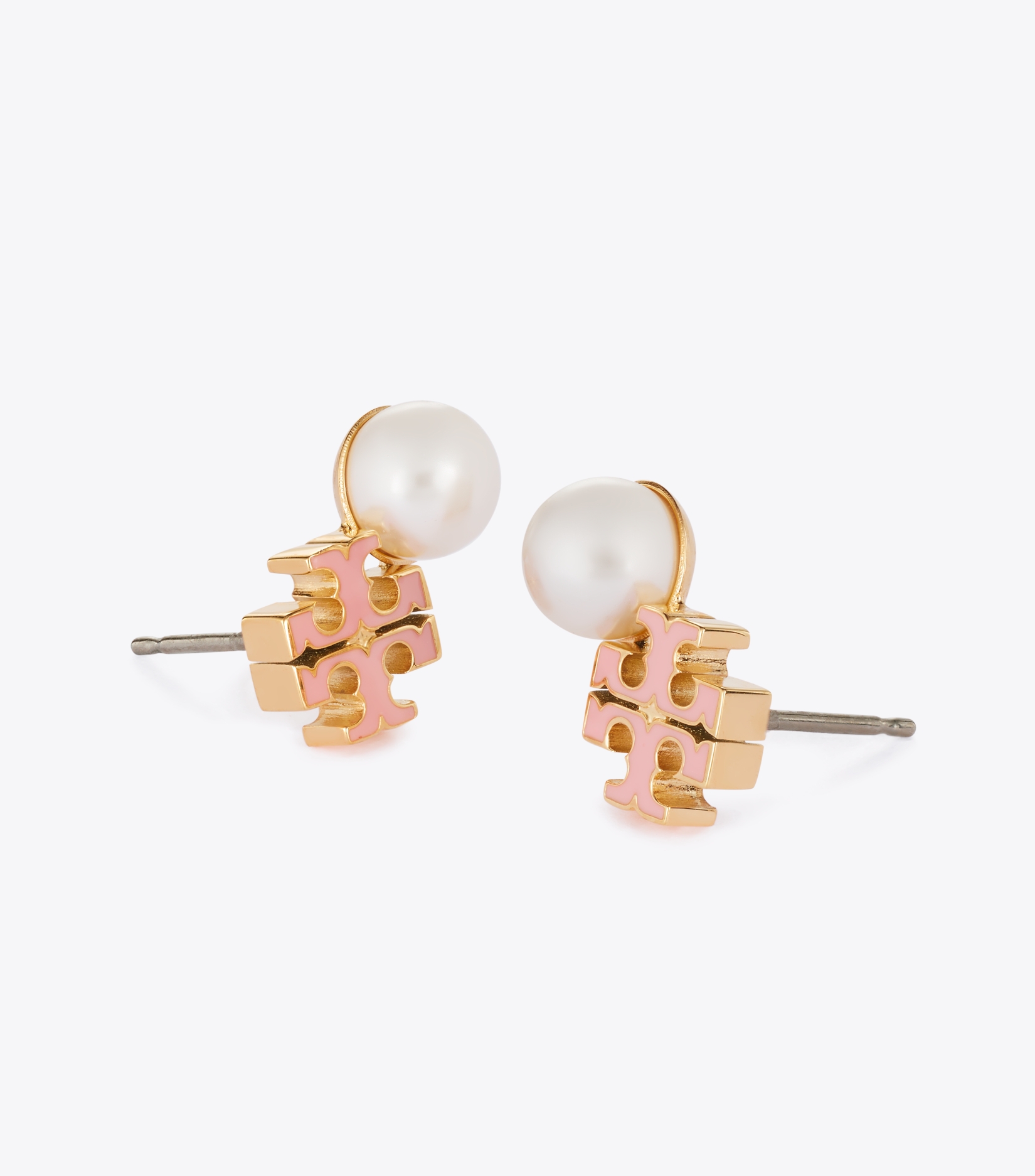 Moondance Logo and Pearl Stud Earrings image number 2