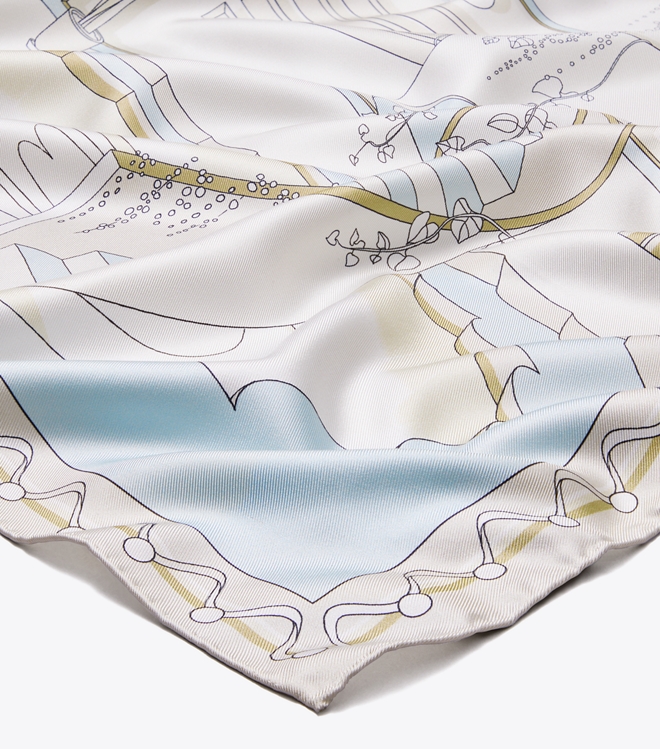 The Pool Silk Square Scarf