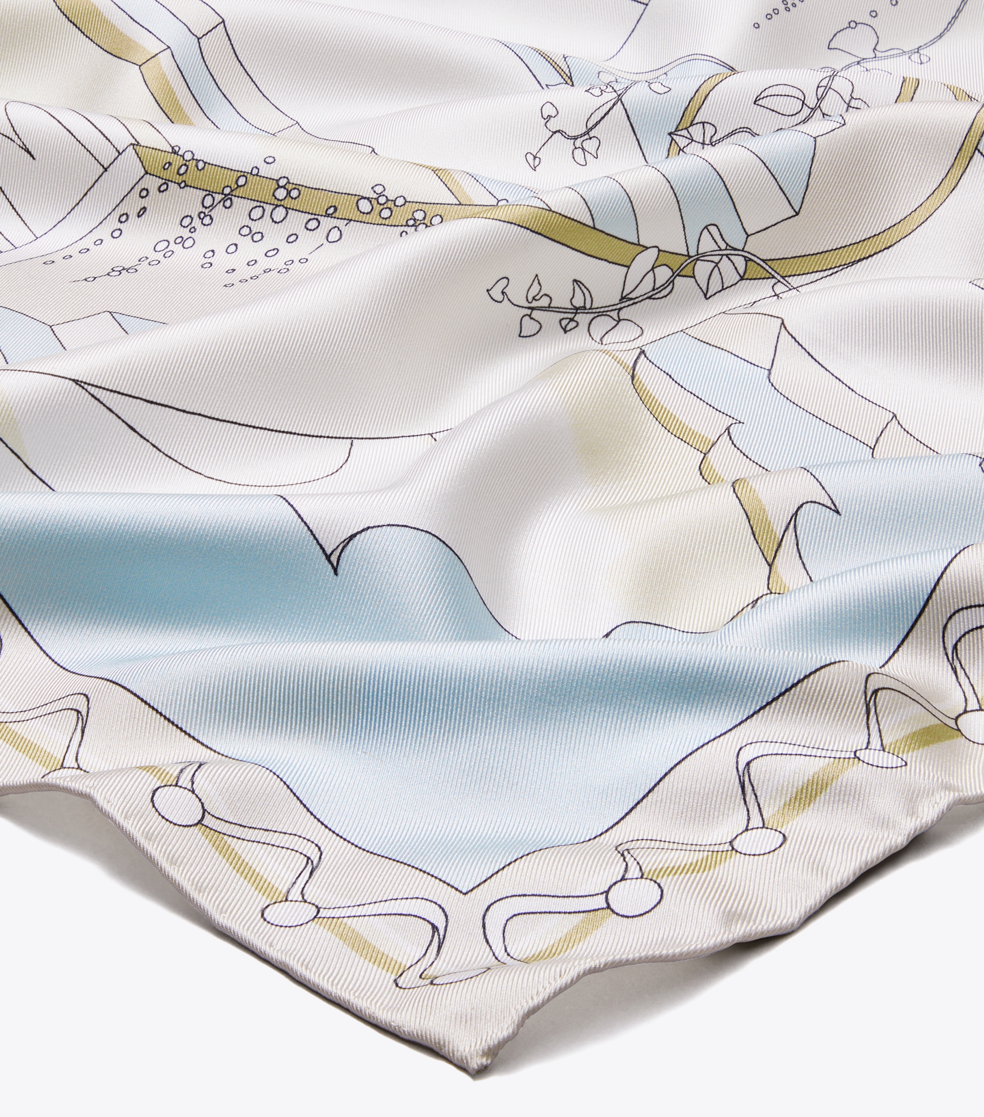 The Pool Silk Square Scarf image number 1