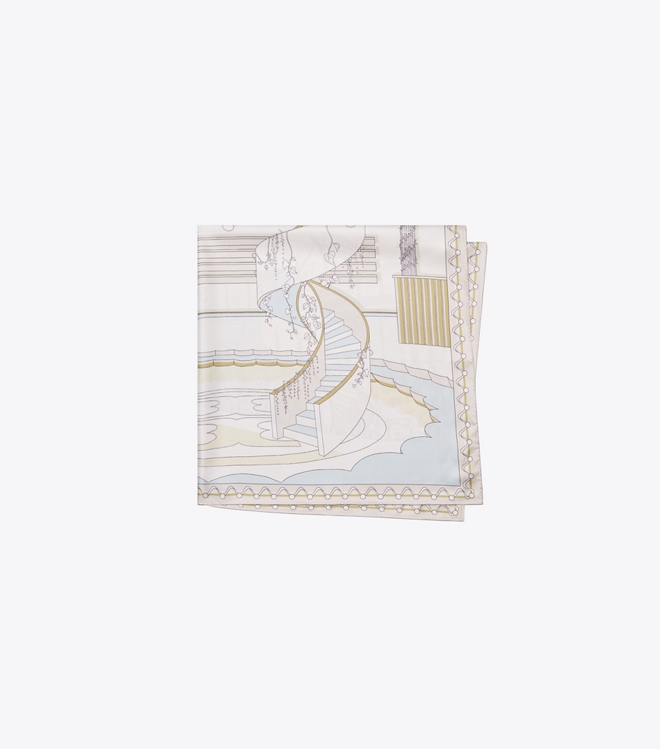 The Pool Silk Square Scarf