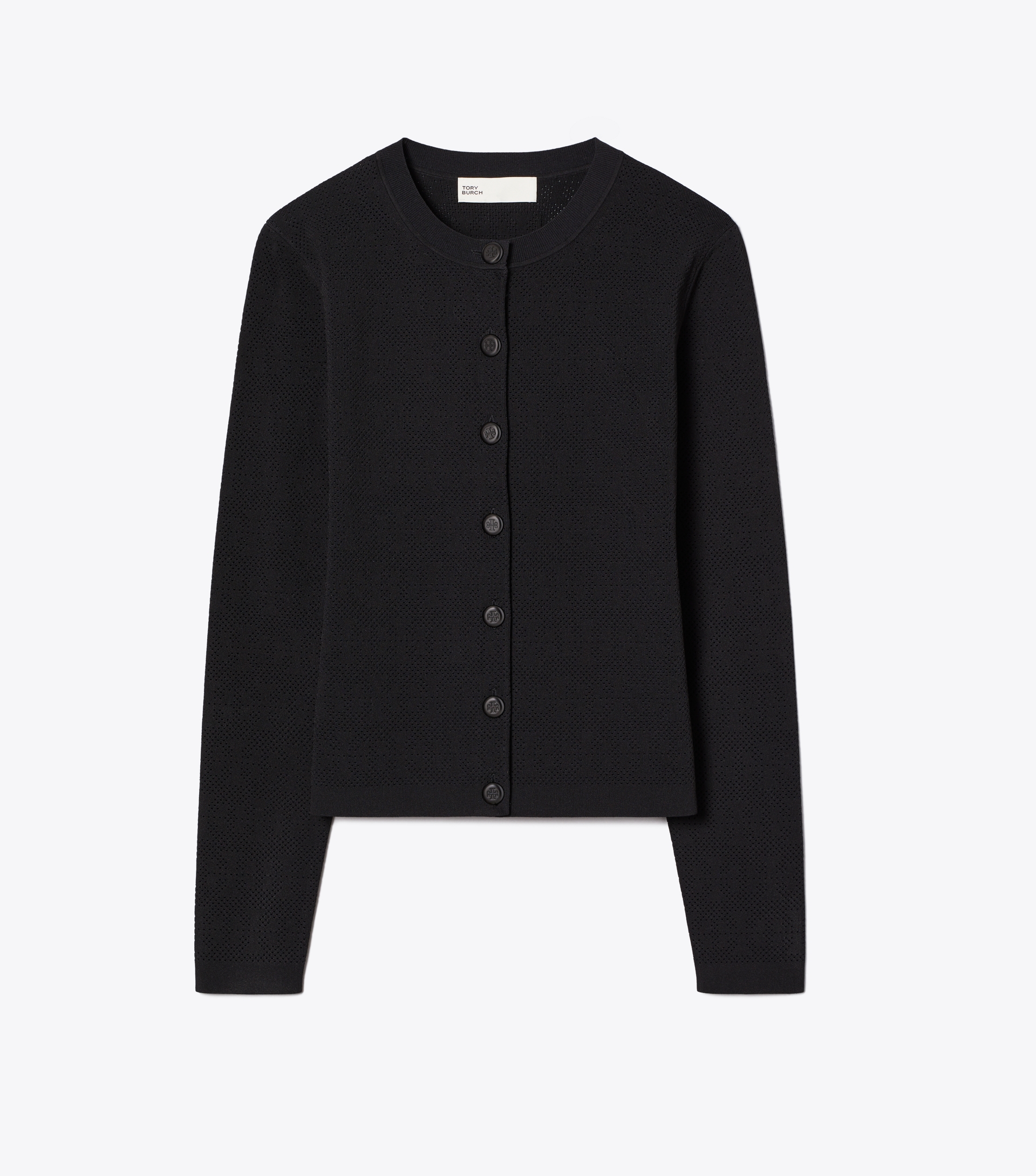Pointelle Viscose Cardigan image number 0