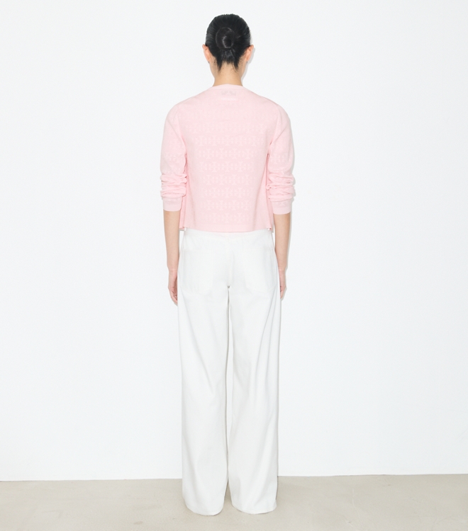 Pointelle Viscose Cardigan