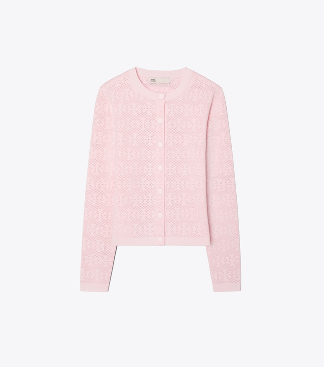 Pointelle Viscose Cardigan