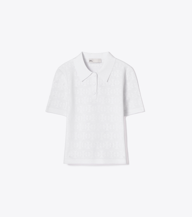 Pointelle Viscose Polo