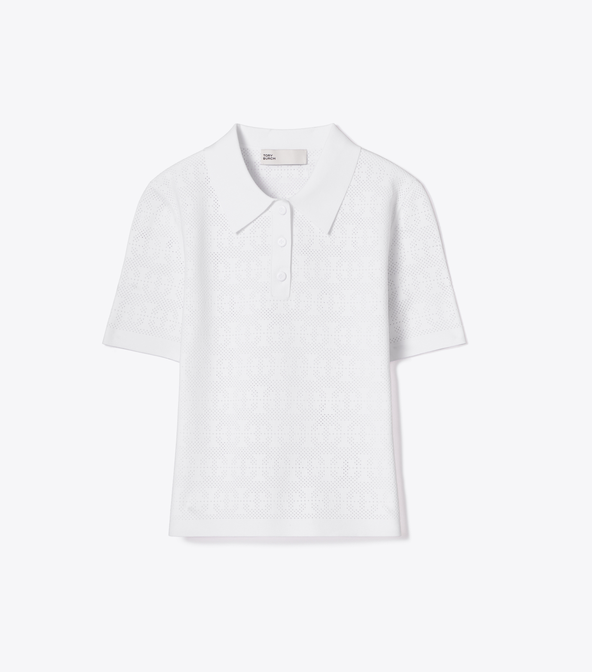 Pointelle Viscose Polo image number 0