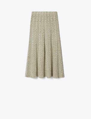  Pleated Knit Skirt