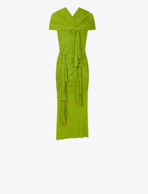  Knotted Viscose Dress