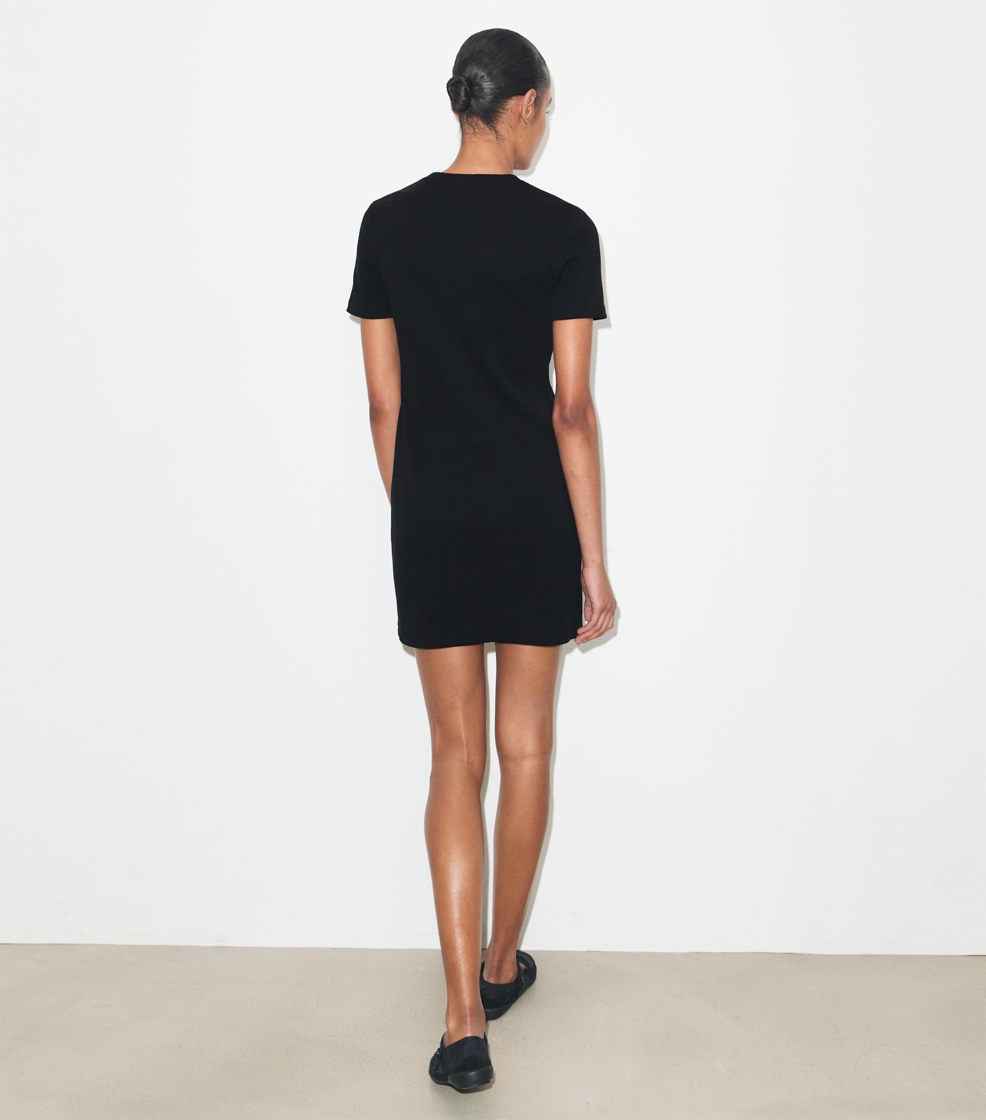 Ribbed Cotton T-Shirt Dress image number 2