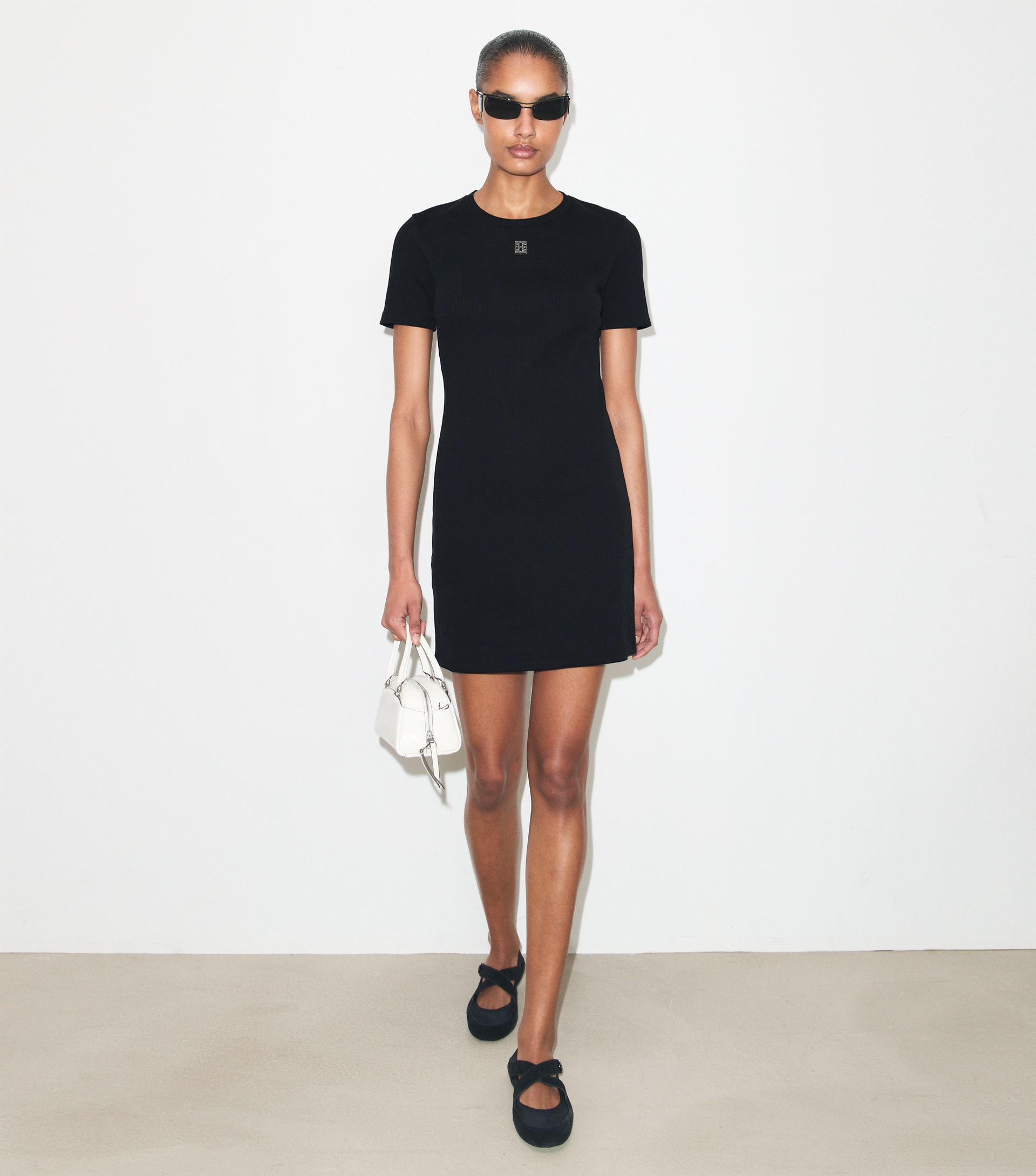 Ribbed Cotton T-Shirt Dress image number 1