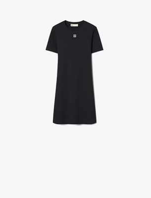  羅紋棉質T 恤洋裝