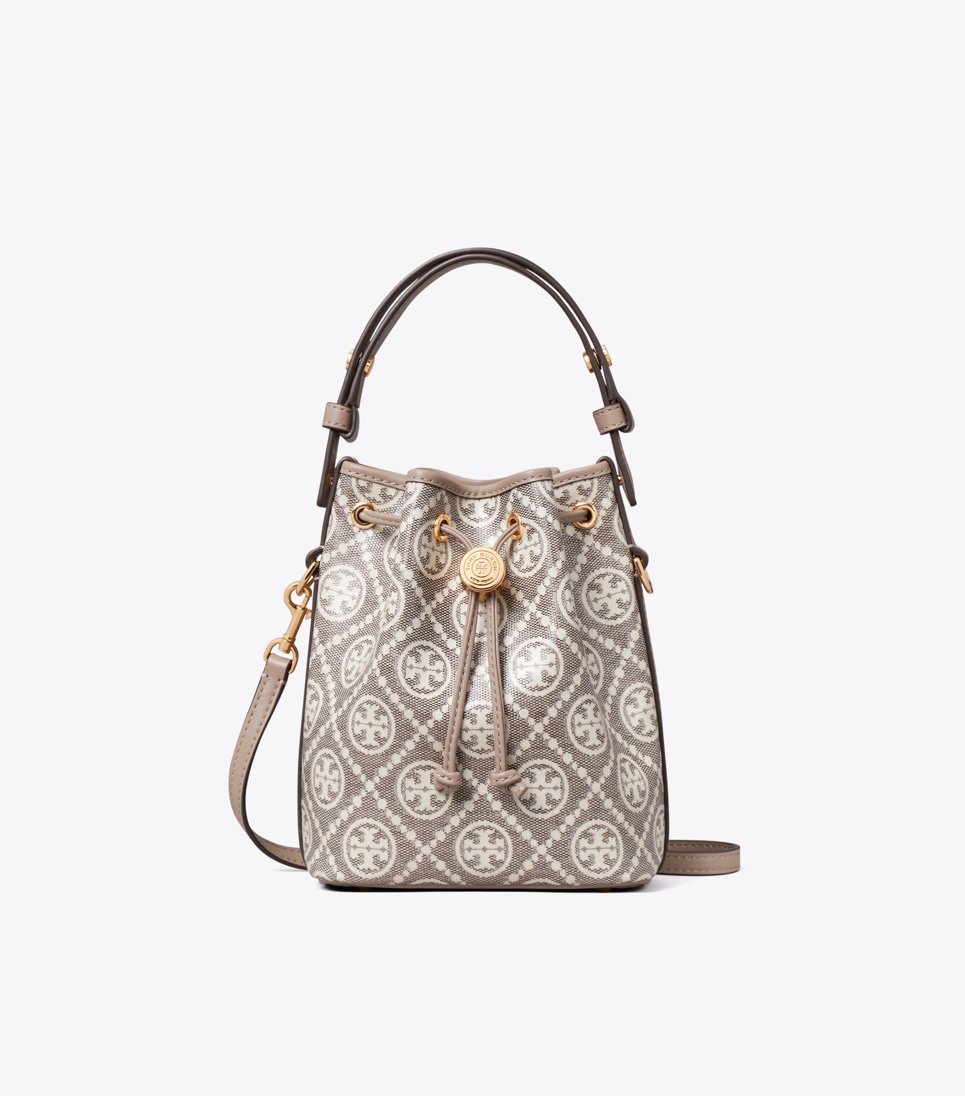 T Monogram Coated Jacquard Mini Bucket Bag image number 0
