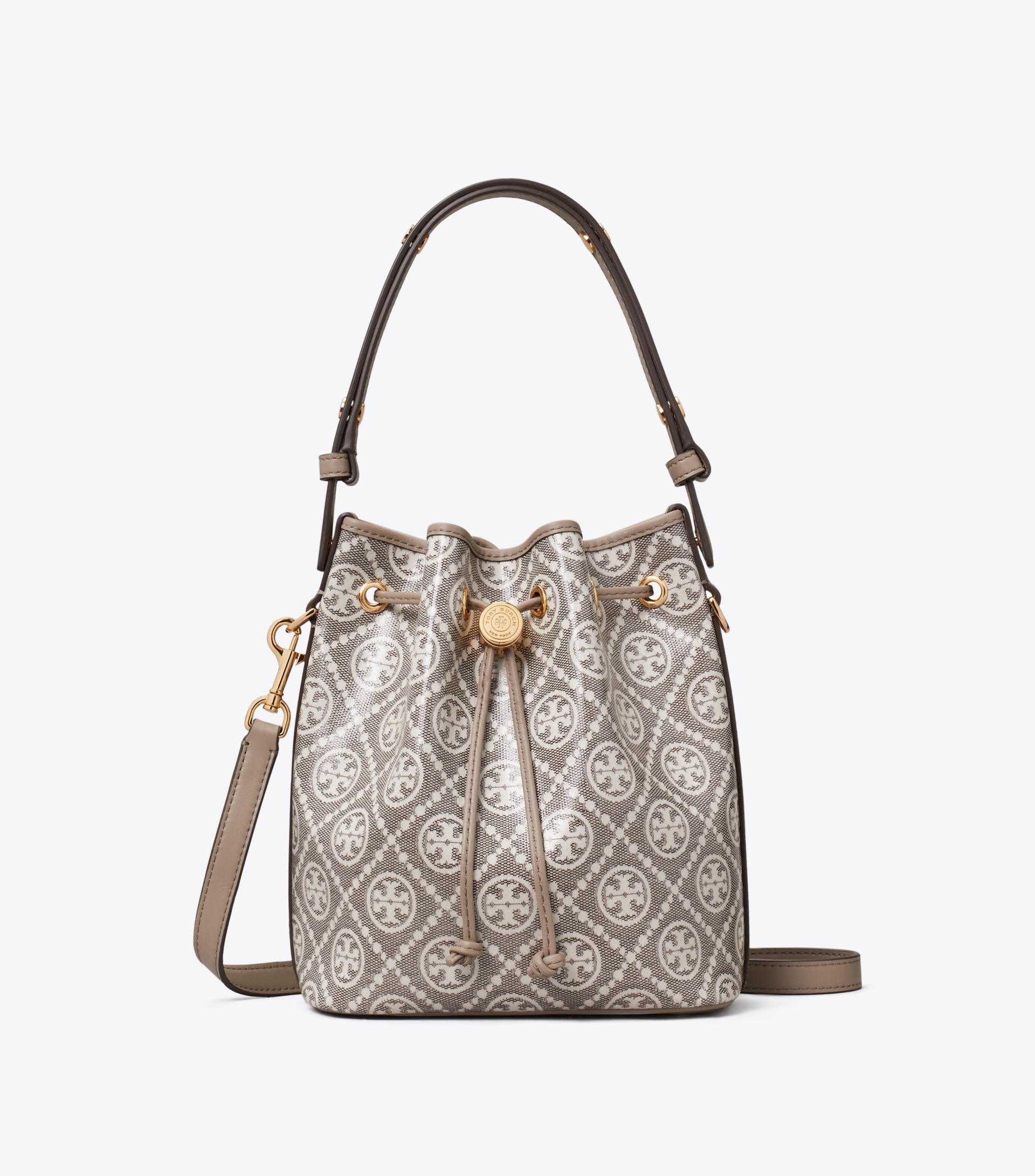 T Monogram Coated Jacquard Bucket Bag image number 0