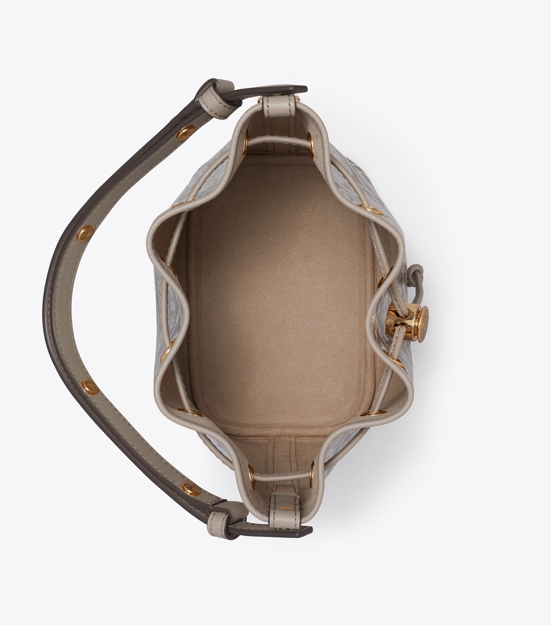 T Monogram Coated Jacquard Bucket Bag image number 5