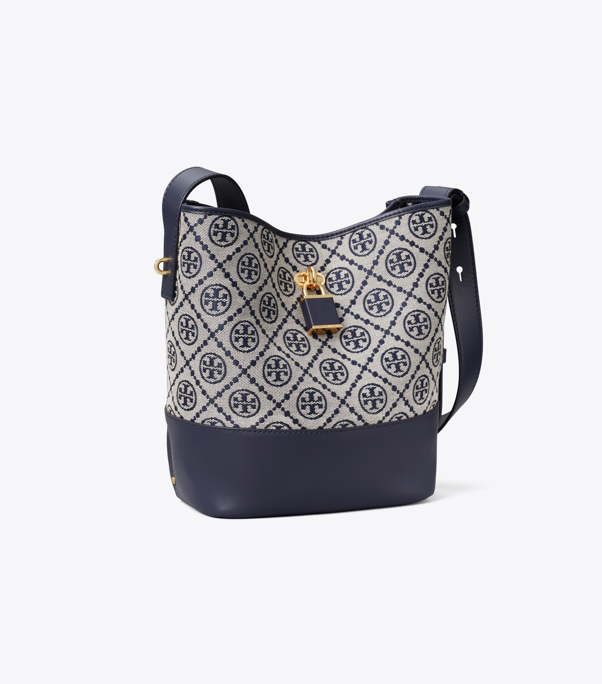 Medium T Monogram Lock Slim Bucket Bag image number 2