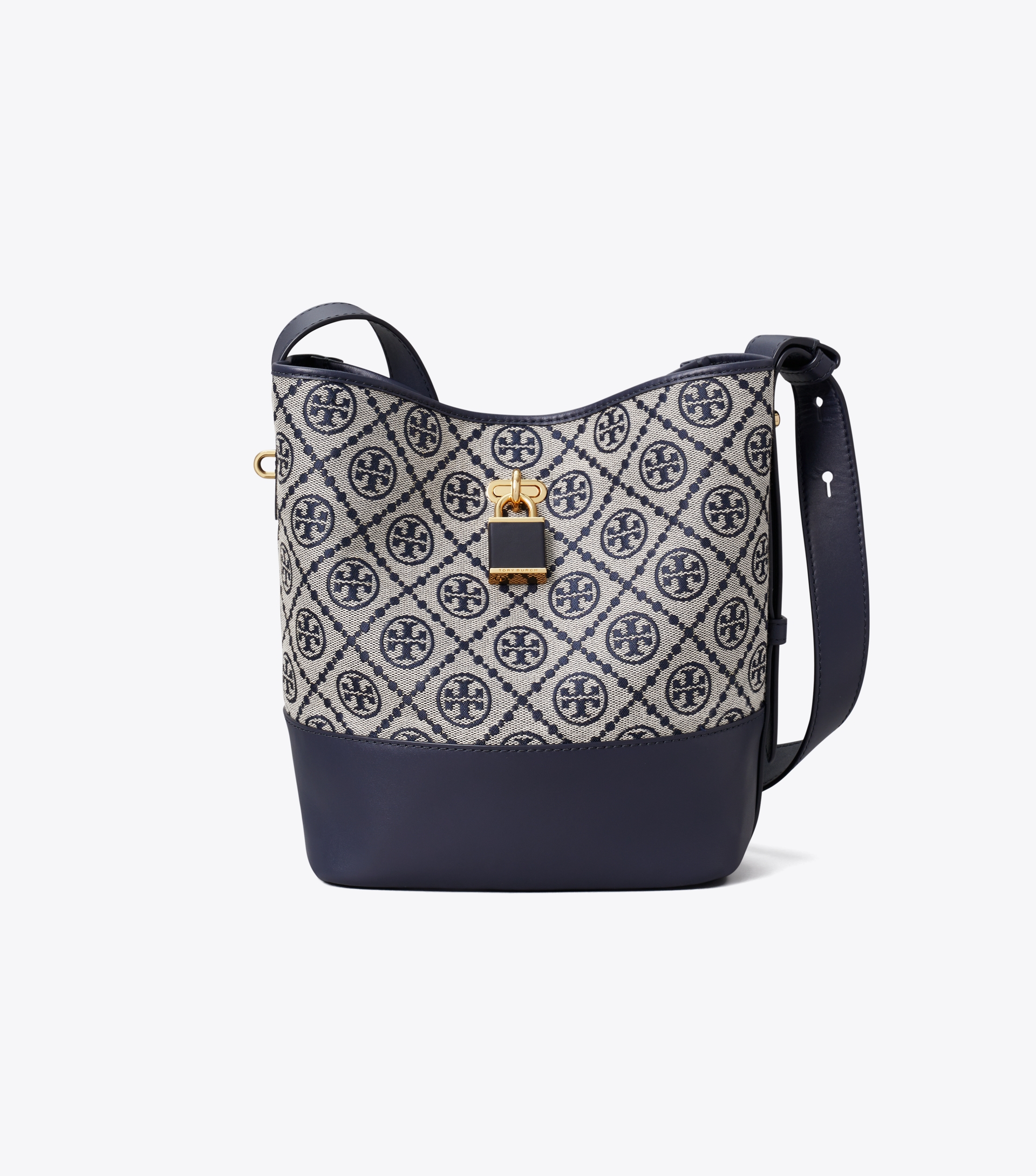 Medium T Monogram Lock Slim Bucket Bag image number 0
