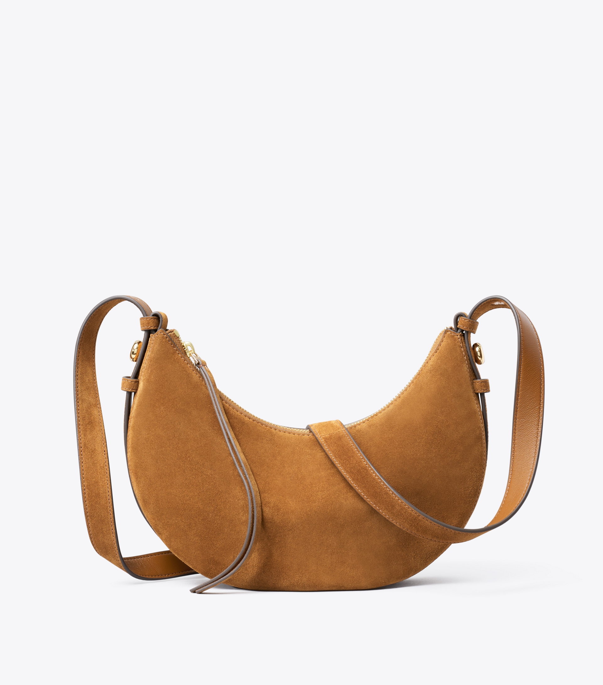 Romy Suede Half Moon Bag image number 6