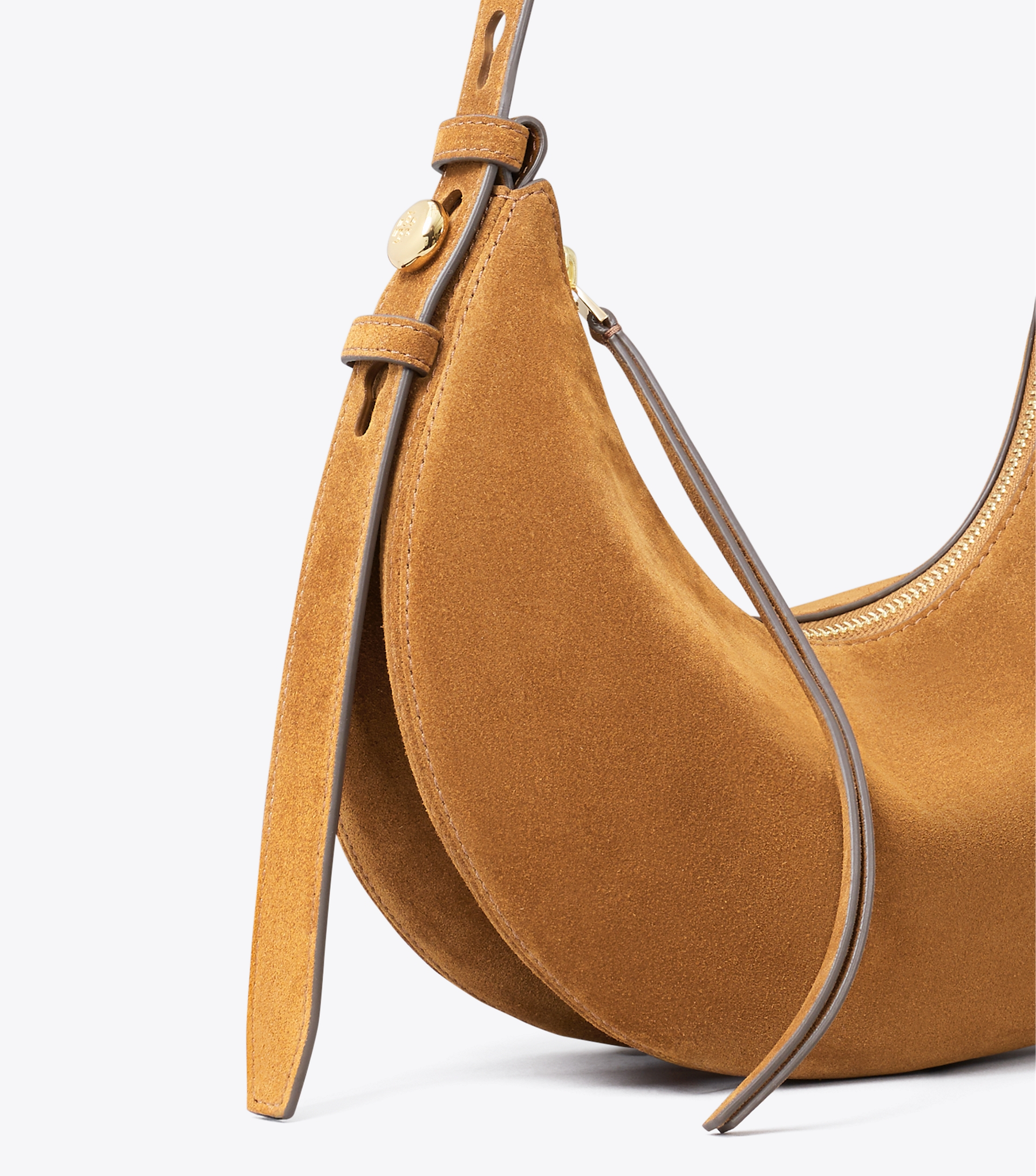 Romy Suede Half Moon Bag image number 4
