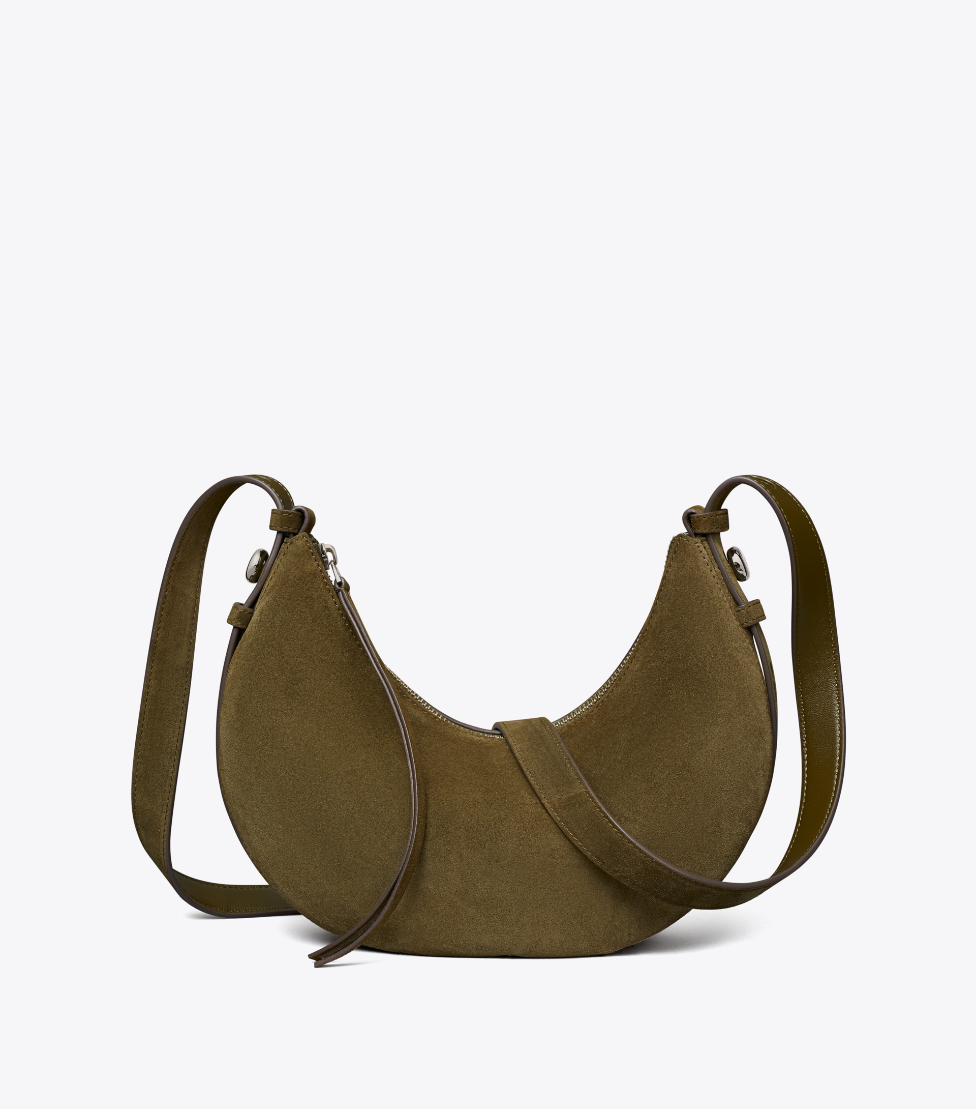 Romy Suede Half Moon Bag image number 6